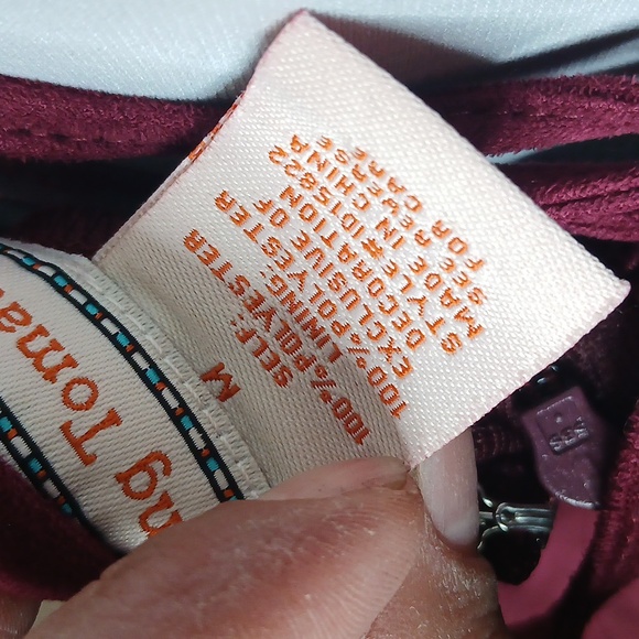 Flying Tomato Burgundy Wine Boho Mini Dress Size Medium - Picture 12 of 16